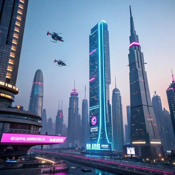 Pintura de Arte Conceptual de Ficção Científica