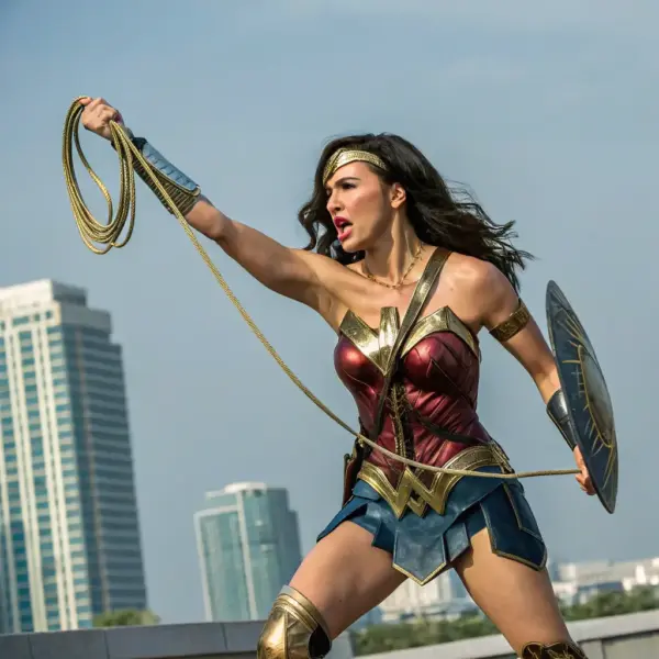 Escultura de Busto da Mulher Maravilha